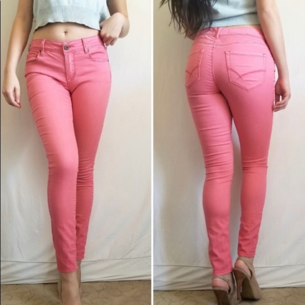PAC SUN Coral skinny jeans size 11 EUC